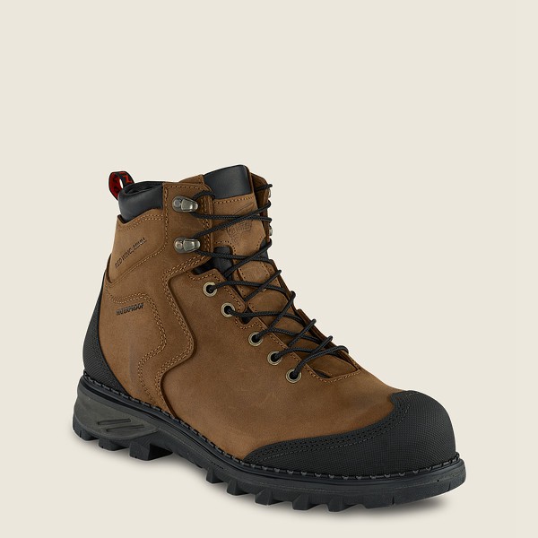 Red Wing Safety Boots Burnside - 6-Inch Waterproof Toe - Brune/Svart - Herre 5402-WOPIR